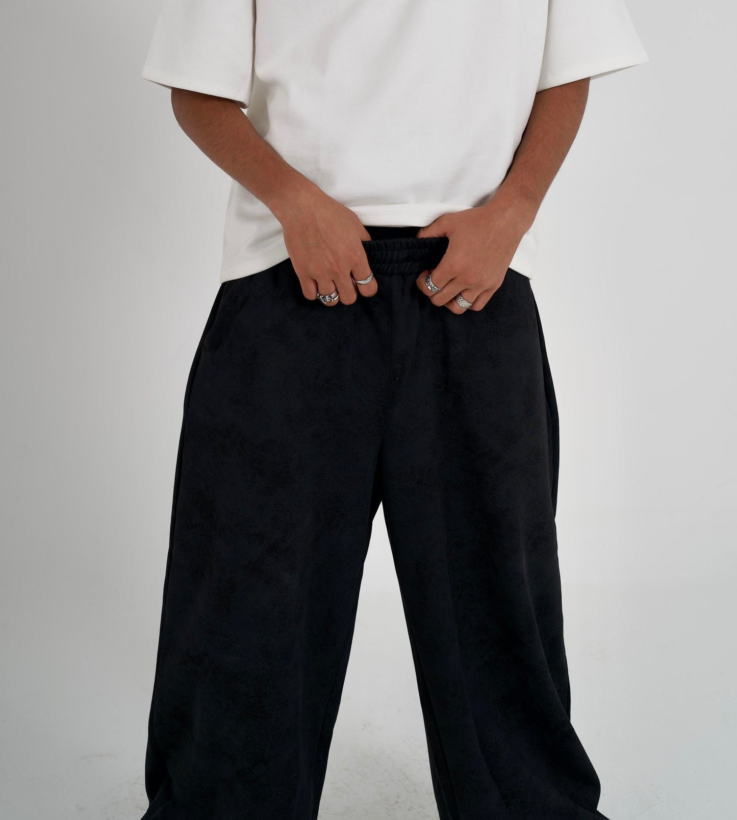 Black Washed effect sweats