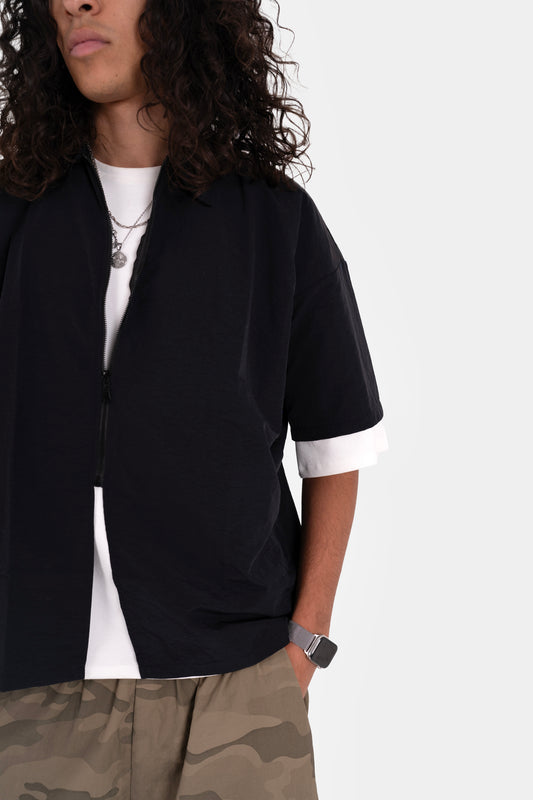 Half zip T-shirt